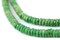 The Bead Chest 6mm Emerald Green Bone Button Beads: Nepal Flat Round Disk Heishi Beads for DIY Necklace Jewelry Making